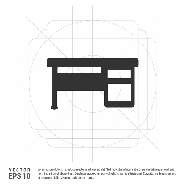 Значок стола — стоковый вектор