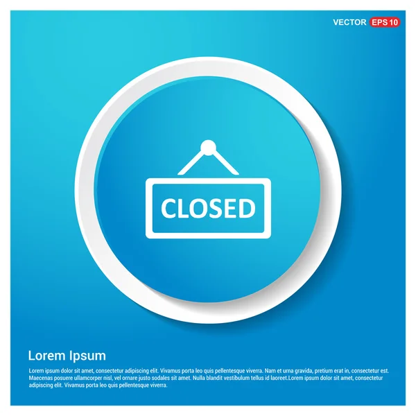 Closed door sign — Stock Vector