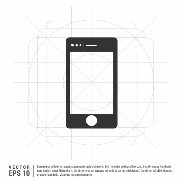 Ícone de smartphone moderno — Vetor de Stock