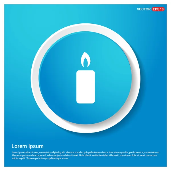 White candle icon. — Stock Vector