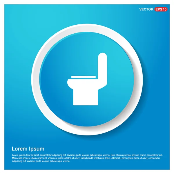 WC mísa ikona — Stockový vektor