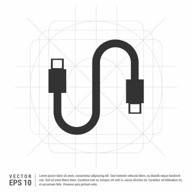 USB kablo simgesi