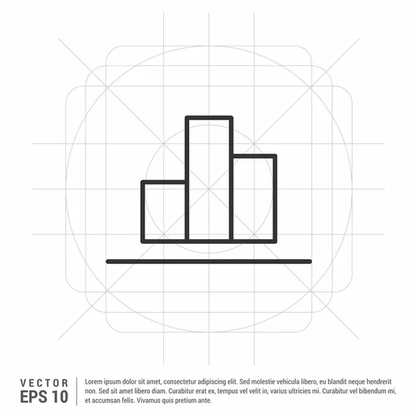 Значок диаграммы роста — стоковый вектор