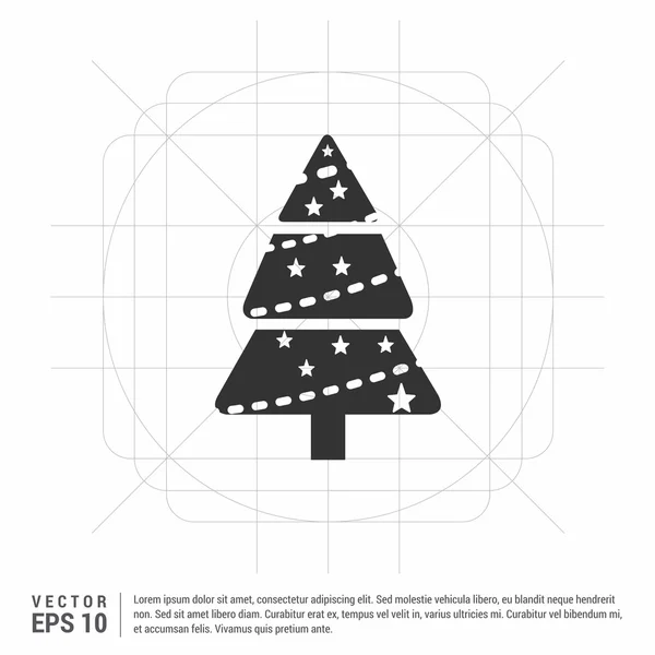 Icône arbre de Noël — Image vectorielle