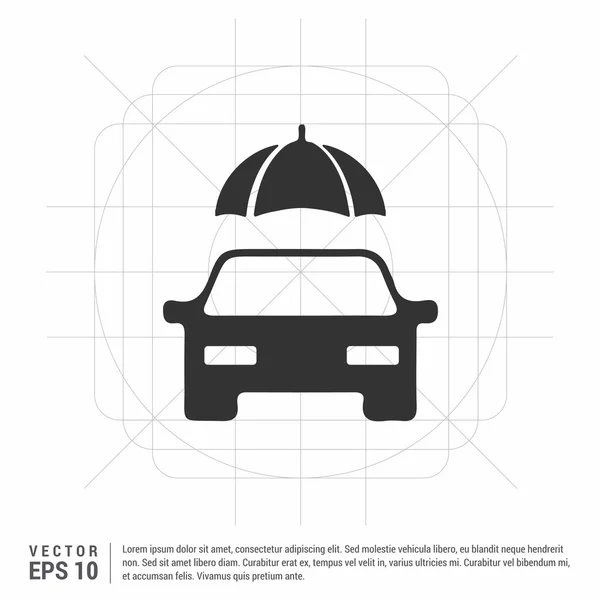 Icône de protection de voiture — Image vectorielle