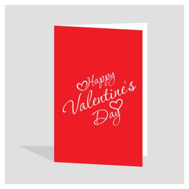 Sevgililer günün kutlu olsun tebrik kartı.