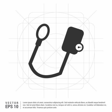 Tıbbi tonometer simgesi