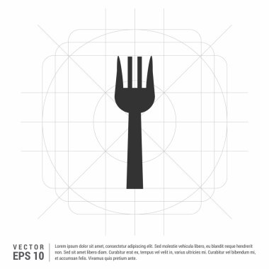 Mutfak çatalı simgesi