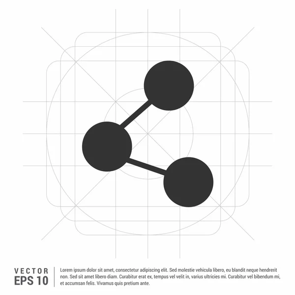 Datensymbol teilen — Stockvektor