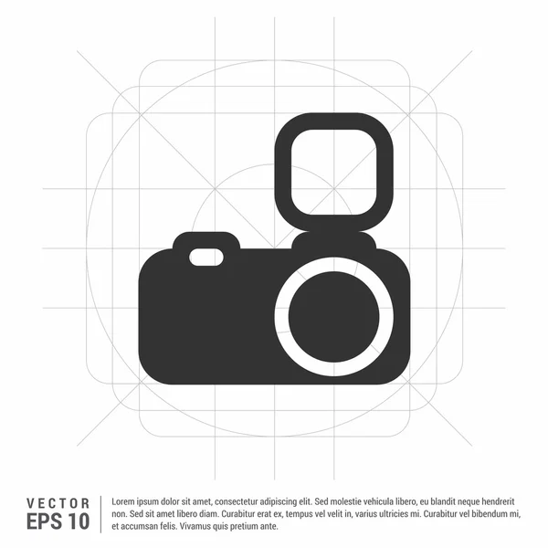 Icono de cámara fotográfica — Vector de stock