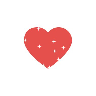 Sevgililer işareti kalp. 