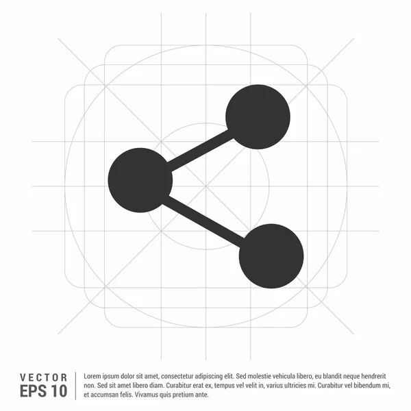 Datensymbol teilen — Stockvektor