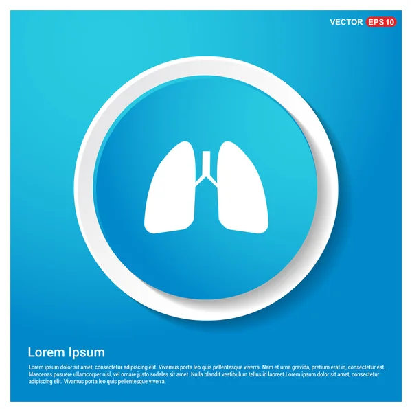 Human lungs icon — Stock Vector