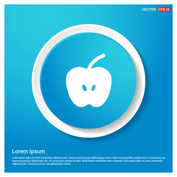 Half apple fruit icon — Stock Vector