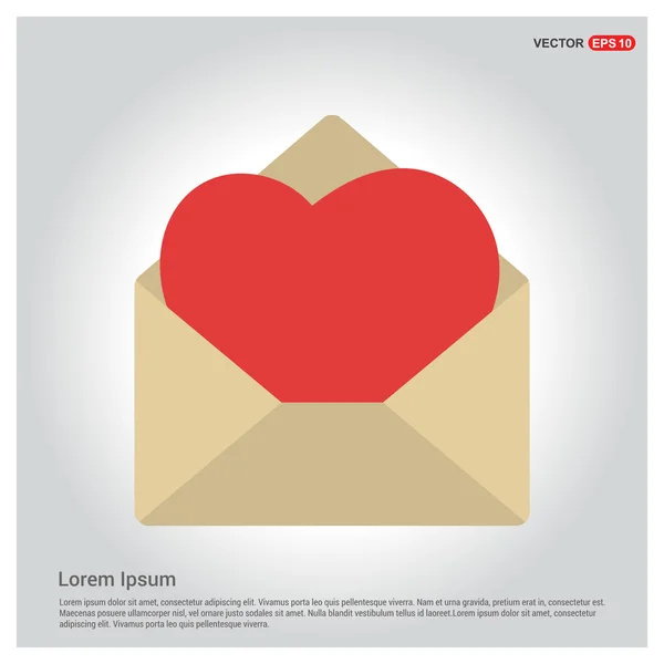 Valentin szív üdvözlés kártya — Stock Vector