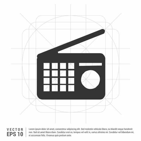 Значок радиоприемника — стоковый вектор