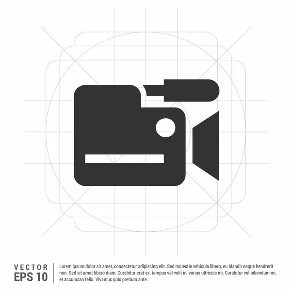 Ikona kamery wideo — Wektor stockowy