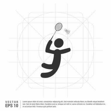Badminton oyuncu simgesi