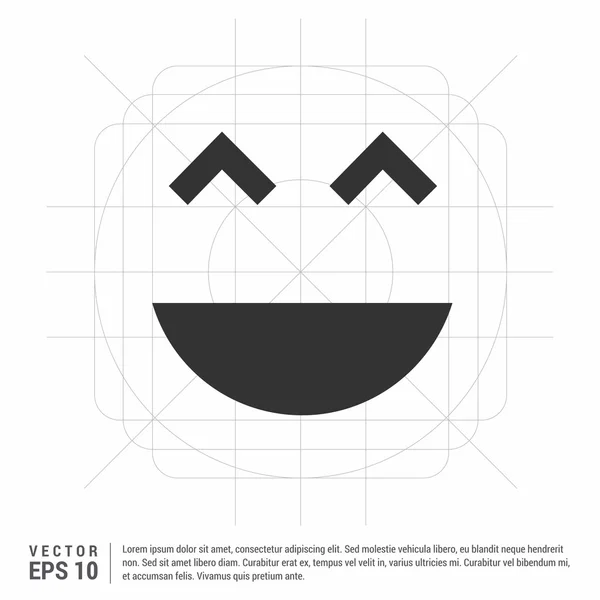 Emoticon-Symbol für Gesicht. — Stockvektor