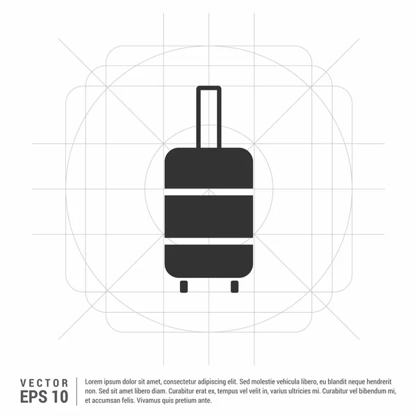 Εικονίδιο ταξιδιωτικής τσάντας — Διανυσματικό Αρχείο