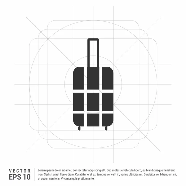 Icône sac de voyage — Image vectorielle