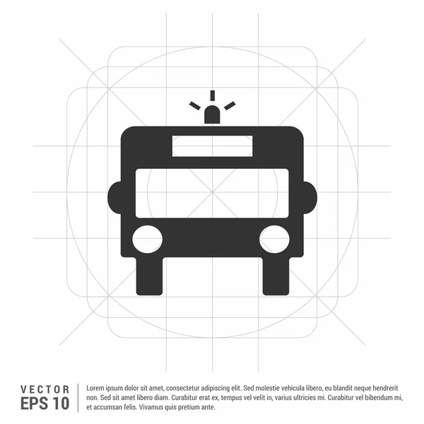 एम्बुलेंस कार आइकन — स्टॉक वेक्टर