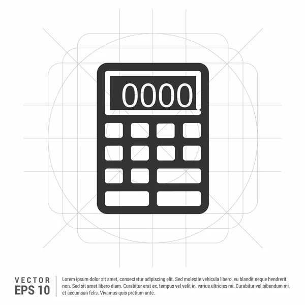 Ícone de calculadora de negócios — Vetor de Stock