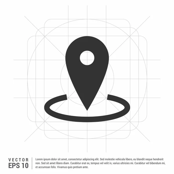 Mapa pin icono — Archivo Imágenes Vectoriales