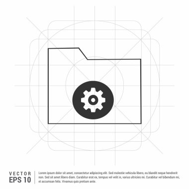 Klasör simgesi - soyut logo türü simge ayarlama