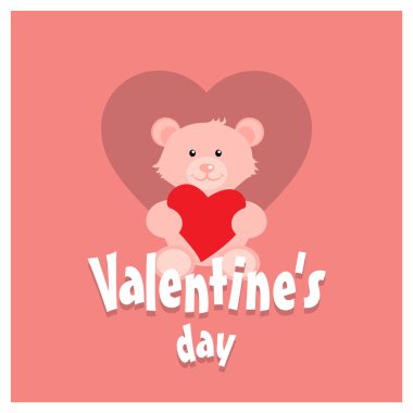 Sevgiliye arka plan ile oyuncak ayı