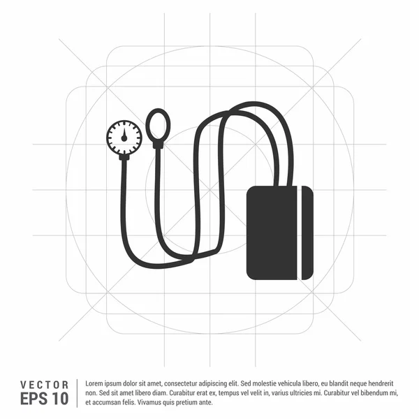 Medizinische Tonometer-Ikone — Stockvektor