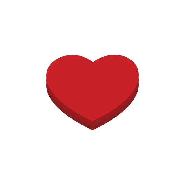 Valentines serca znak. — Wektor stockowy