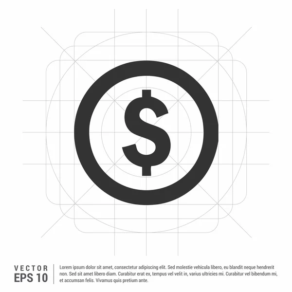 Икона доллара США — стоковый вектор