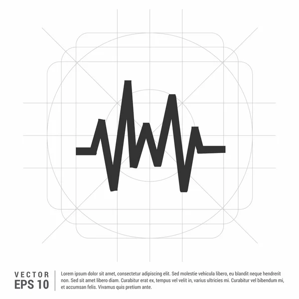 Icône onde sonore — Image vectorielle