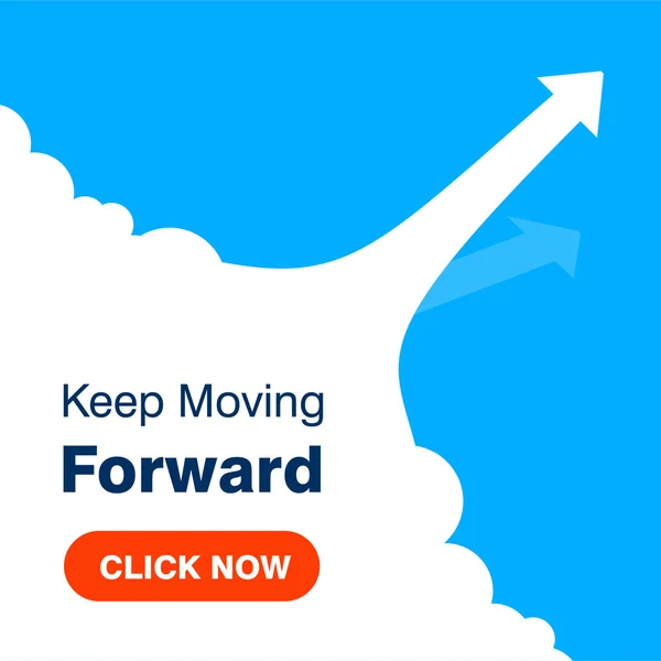 Keep Moving Forward illustration — Stock Vector