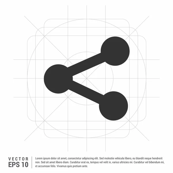 Datensymbol teilen — Stockvektor