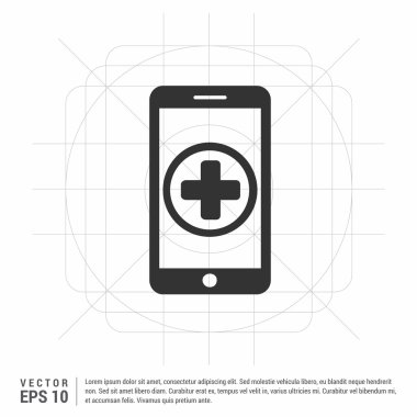 telefon ile tıbbi çapraz simgesi