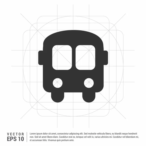 Passagierbus-Ikone — Stockvektor