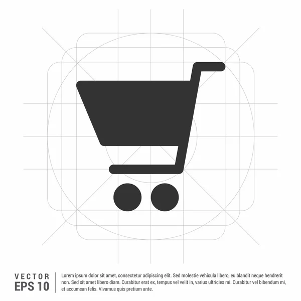 Shopping cart icon — Stock Vector