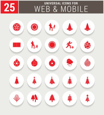 Evrensel web ve mobil Icon set.