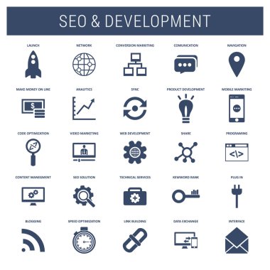 Evrensel web ve mobil Icon set.