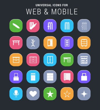 Evrensel web ve mobil Icon set
