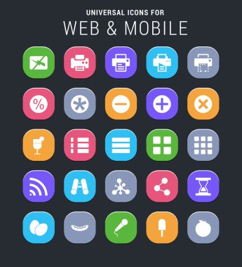 Web ve telefon simgeleri