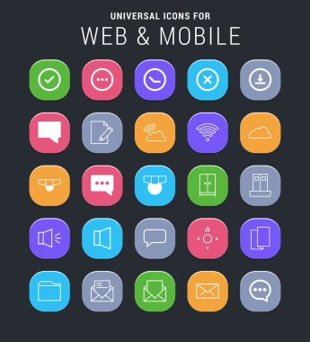 Web ve telefon simgeleri