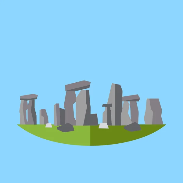 Ilustración de stonehenge Inglaterra — Vector de stock