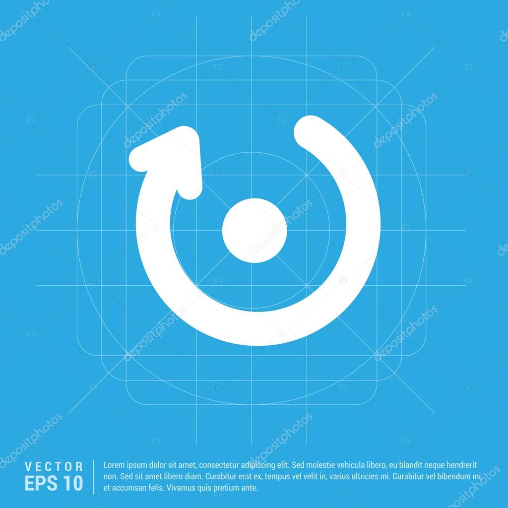 Reload arrow icon. vector illustration