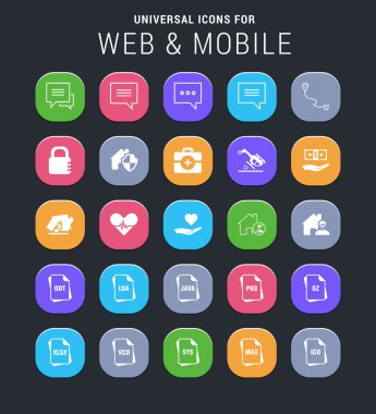 Web ve telefon simgeleri