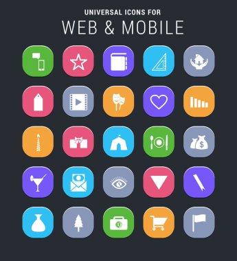 Web ve telefon simgeleri