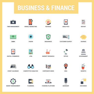 Evrensel web ve mobil Icon set.