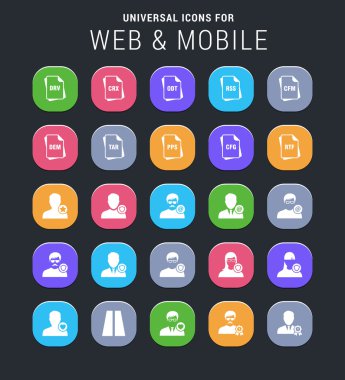Web ve telefon simgeleri